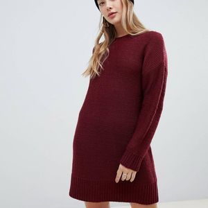 Maroon Sweater Dress